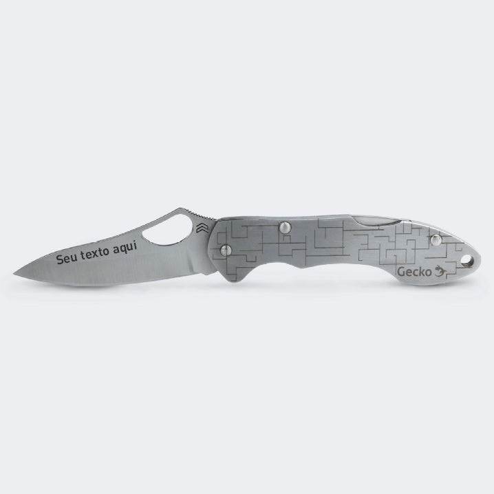 Canivete Cimo Gecko 7 Inox Cabo Inox Urban 3 Com Clip - GE7-URBAN