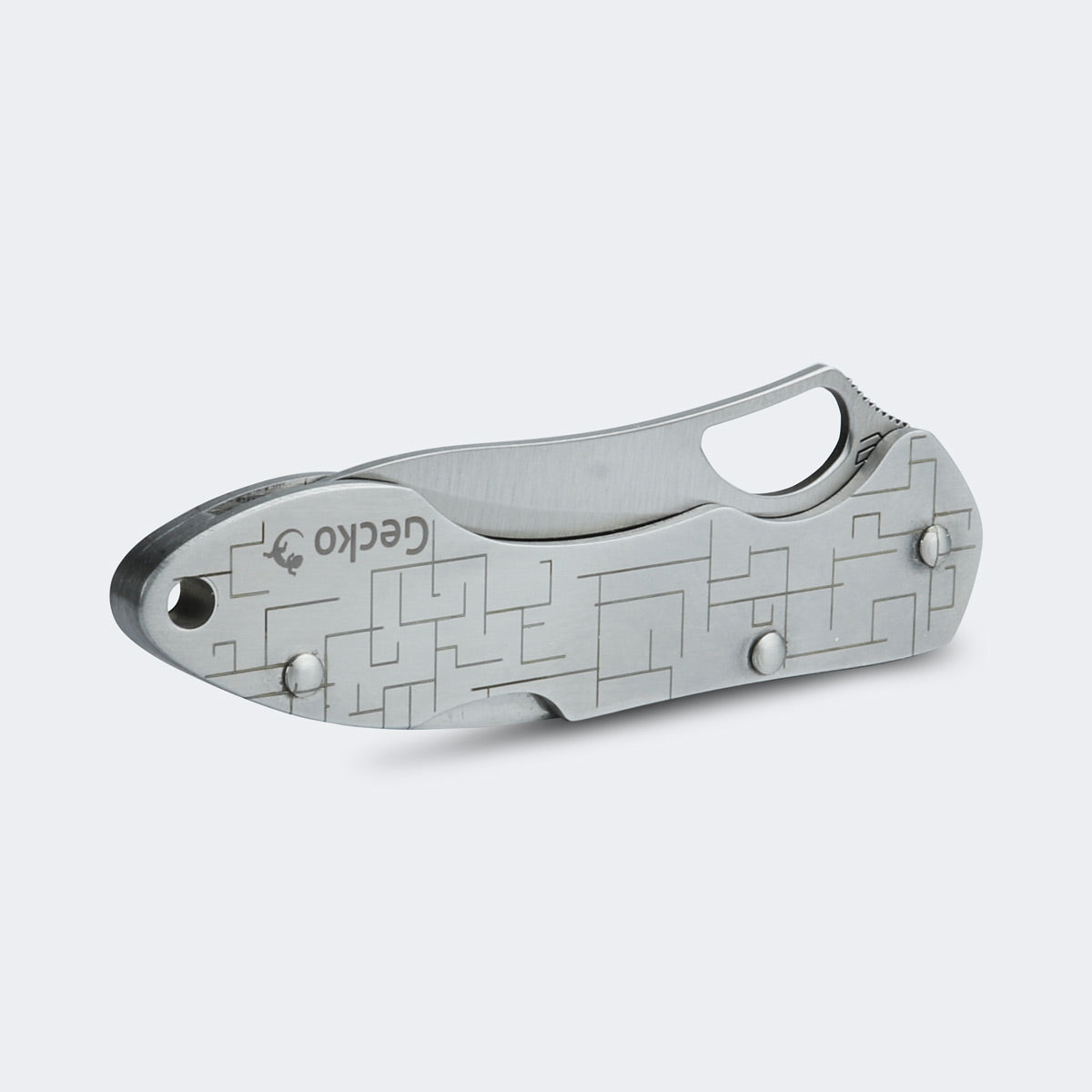 Canivete Cimo Gecko 7 Inox Cabo Inox Urban 3 Com Clip - GE7-URBAN
