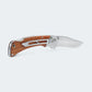 Canivete Cimo Huffero 80 Inox Cabo Madeira Com Clip - H80-MAD