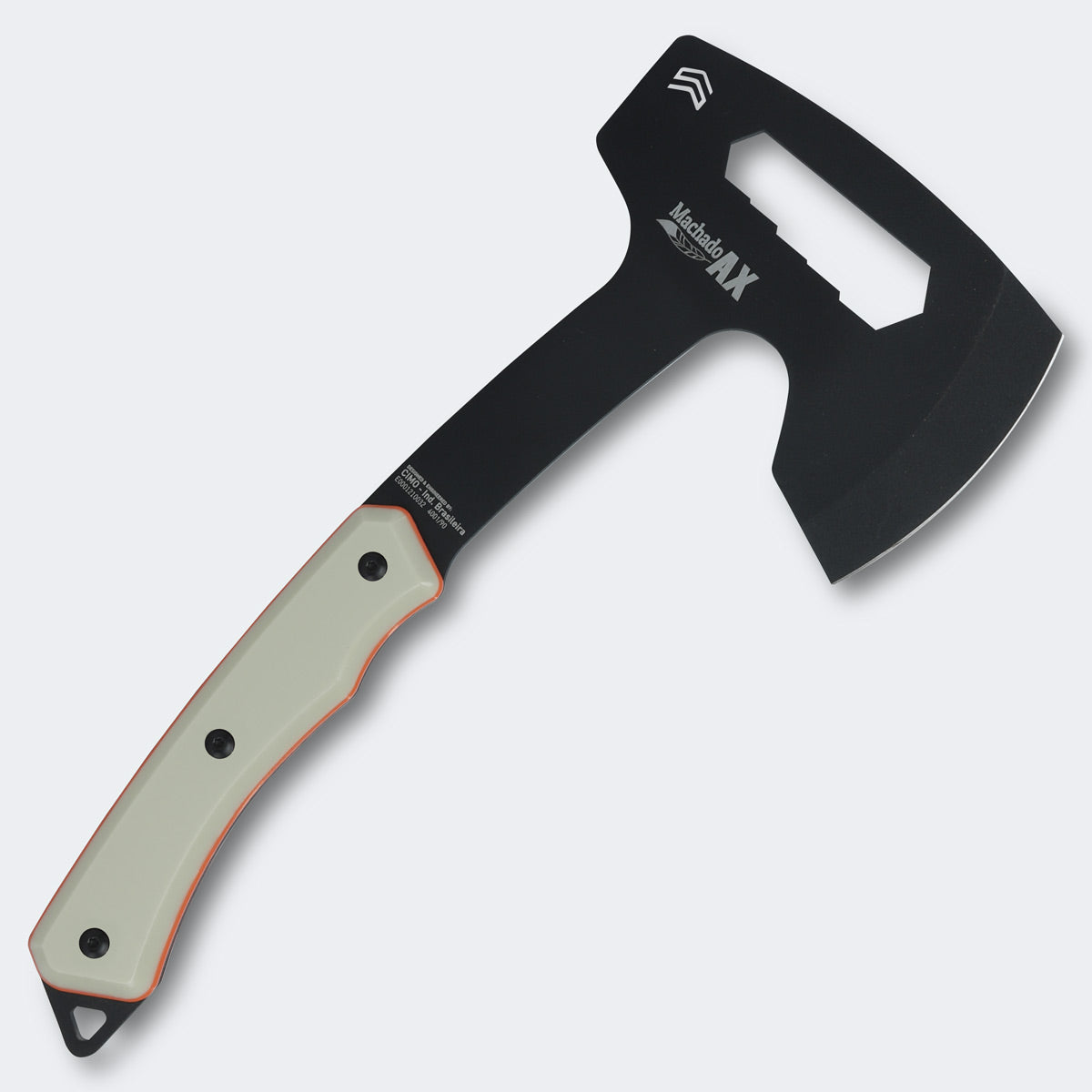 Machado Cimo Ax Carbono 90mm Preto Cabo Rigiflex Coyote Com Bainha - 4001/90 RFCO-PT