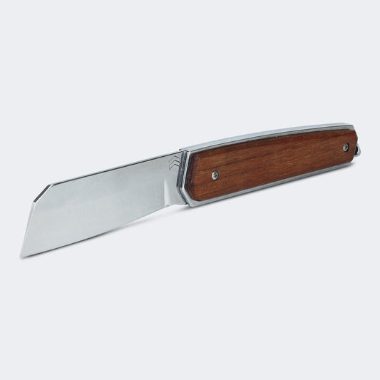 Canivete Cimo Navalha Inox Cabo Madeira Com Clip - NV59CLIP-MAD